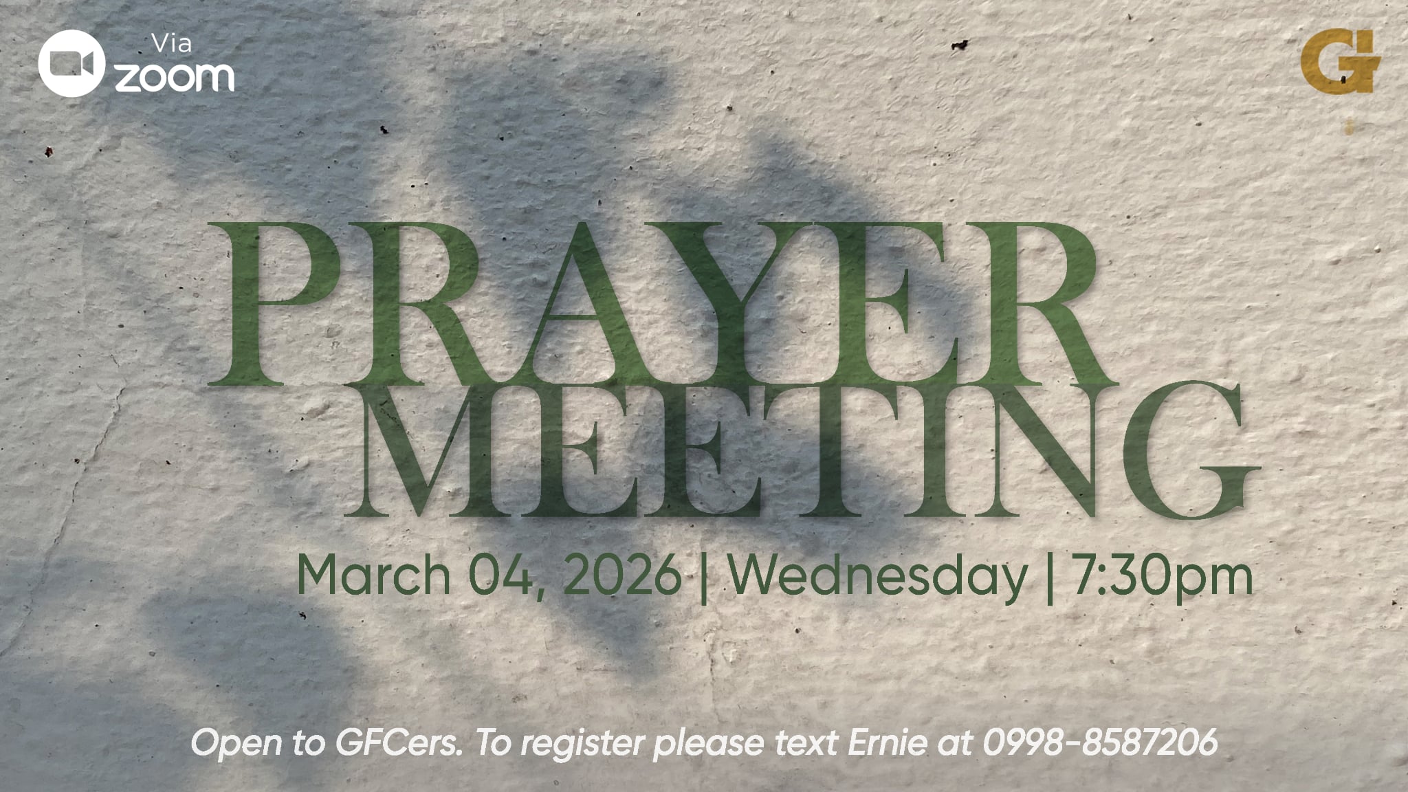 2026.03.04 Prayer Meeting